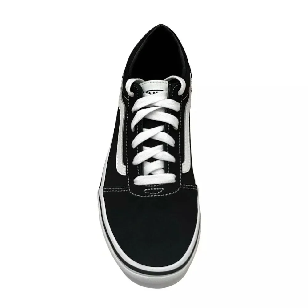 Vans Ward Youth‎ Boy's/Girl's Canvas Casual Sneaker Size 3 Black Low Top Shoes